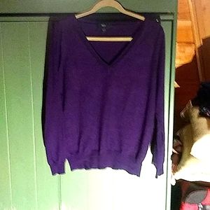 Gorgeous purple v neck sweater